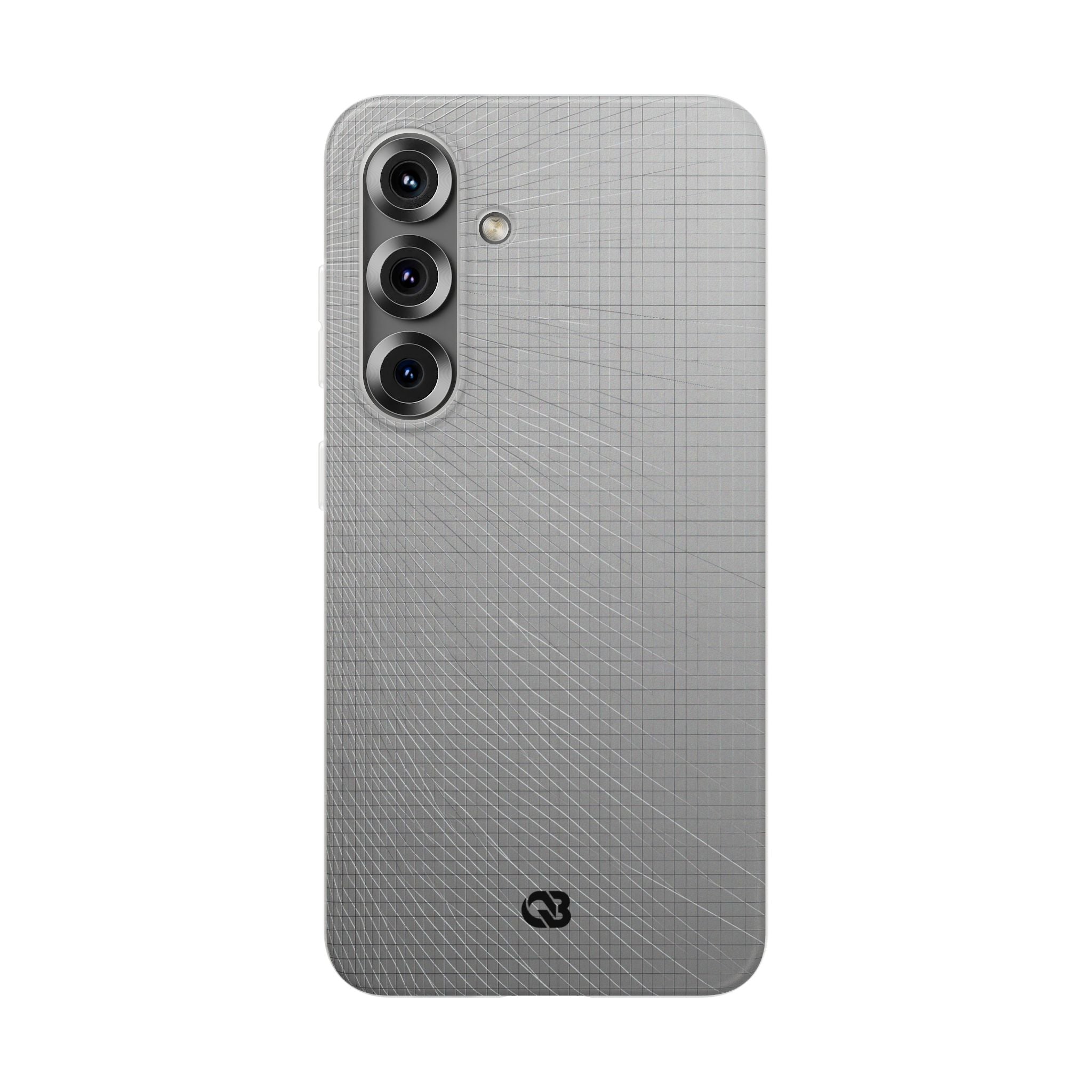 Grey Lite Phone Case for Samsung - Chrome Mesh Warp