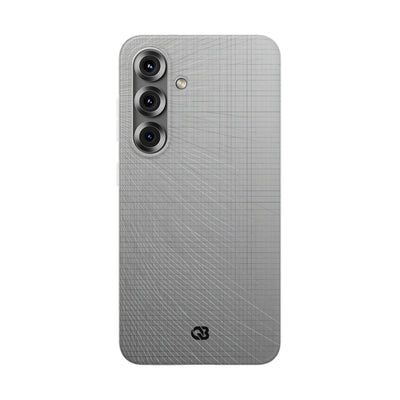 Grey Lite Phone Case for Samsung - Chrome Mesh Warp