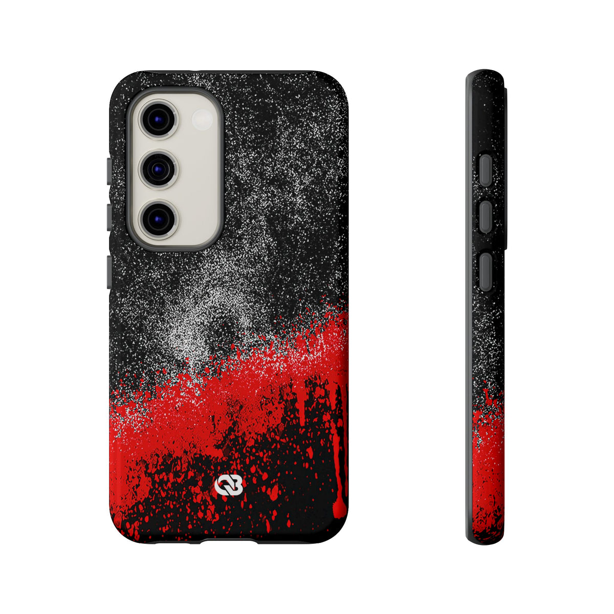 Crimson Noir Drip · Tough Phone Case for Samsung · Black