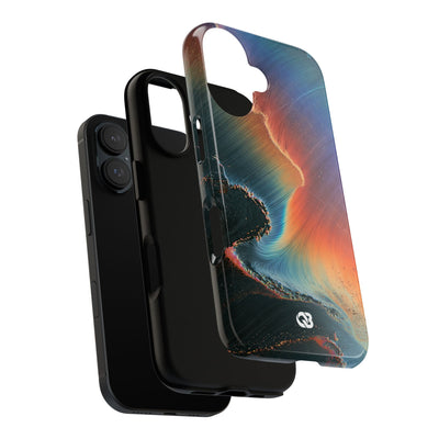 Prismatic Aura Shift · Tough Phone Case for iPhone · Blue