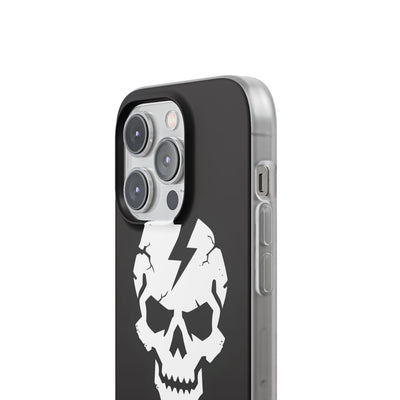 Shattered Bolt Skull · Soft Phone Case for iPhone
