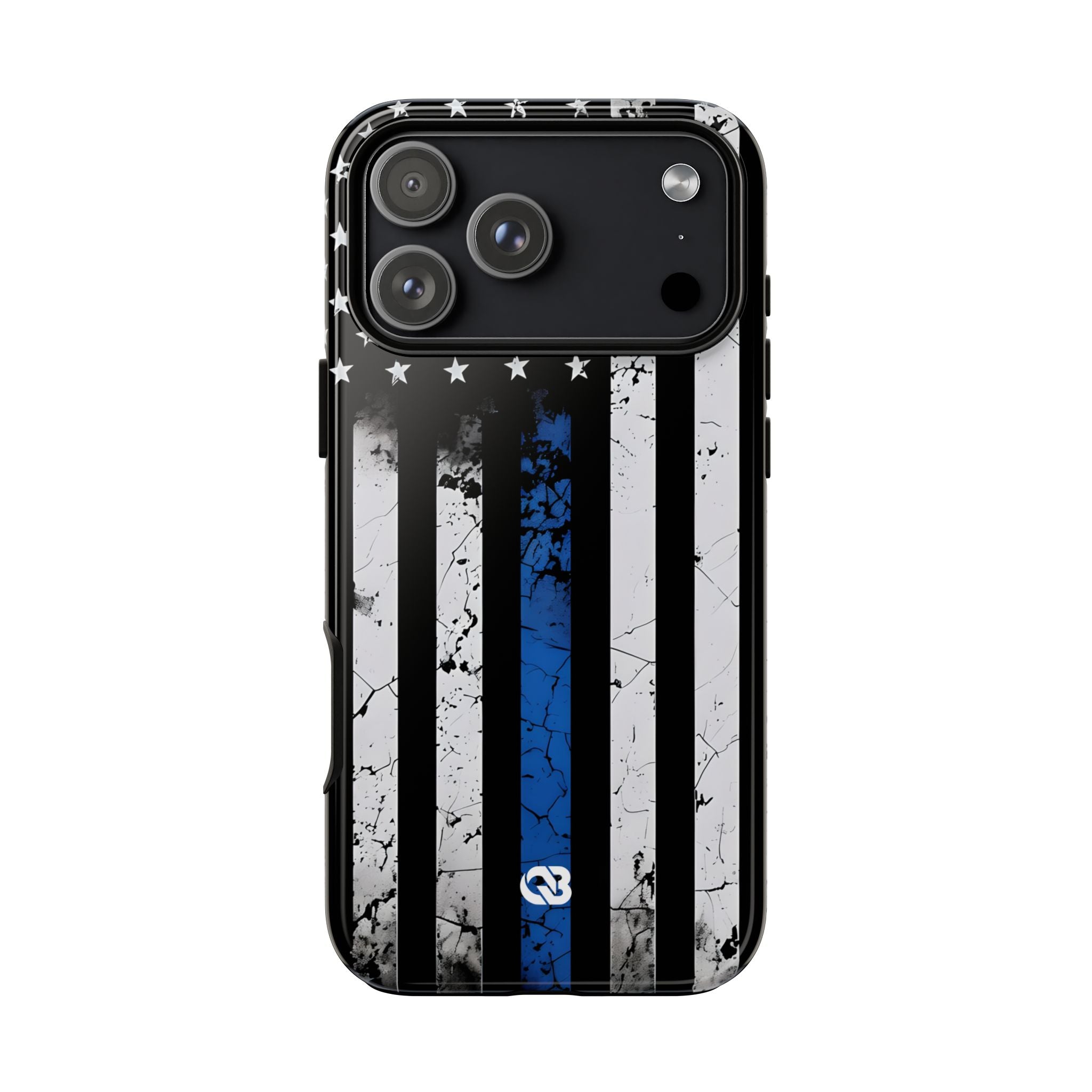 Gritty Cobalt Flag · Tough Phone Case for iPhone
