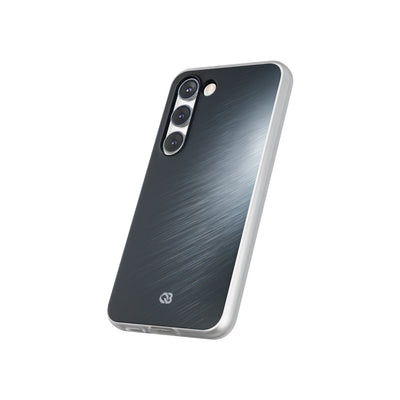 Grey Lite Phone Case for Samsung - Charcoal Brushed Steel