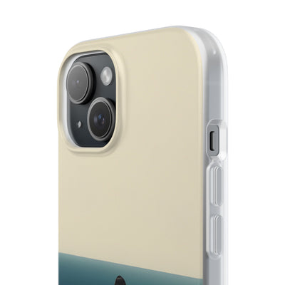 Solitary Blue Horizon · Soft Coque de téléphone pour iPhone