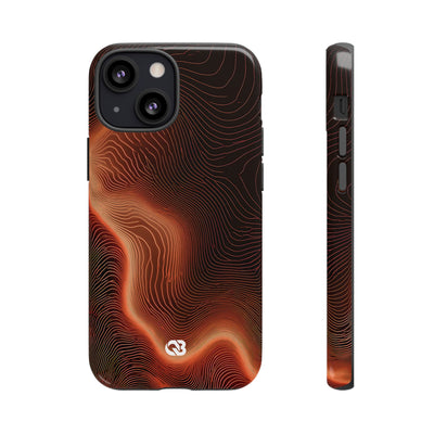 Caldera Ridge · Tough Phone Case for iPhone · Orange