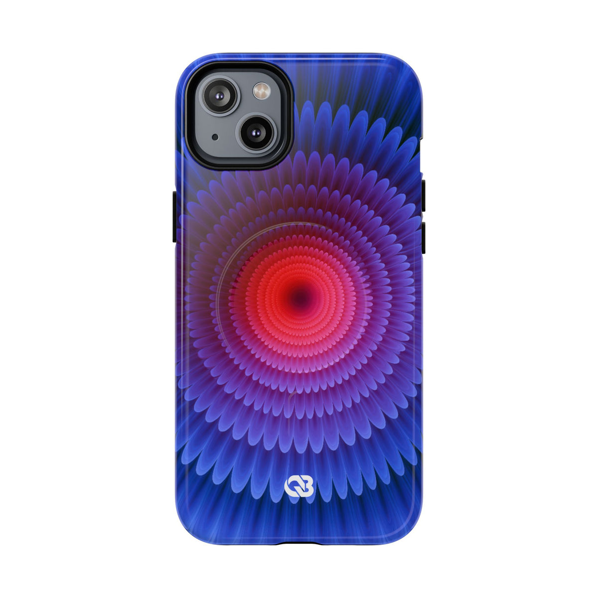 Radial Spectrum Bloom · Tough 2.0 Magnetic Phone Case for iPhone · Blue