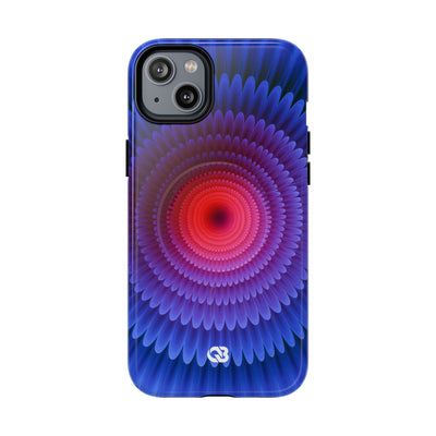 Radial Spectrum Bloom · Tough 2.0 Magnetic Phone Case for iPhone · Blue