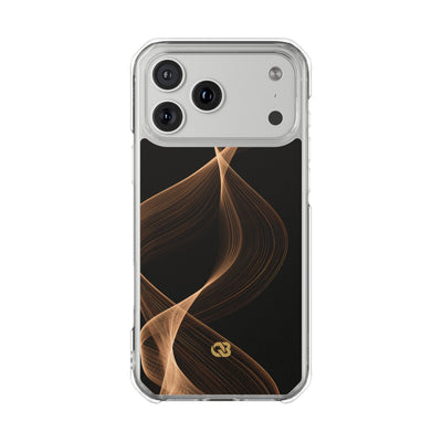 Brown Impact MagSafe Phone Case for iPhone - Copper Silk Wave