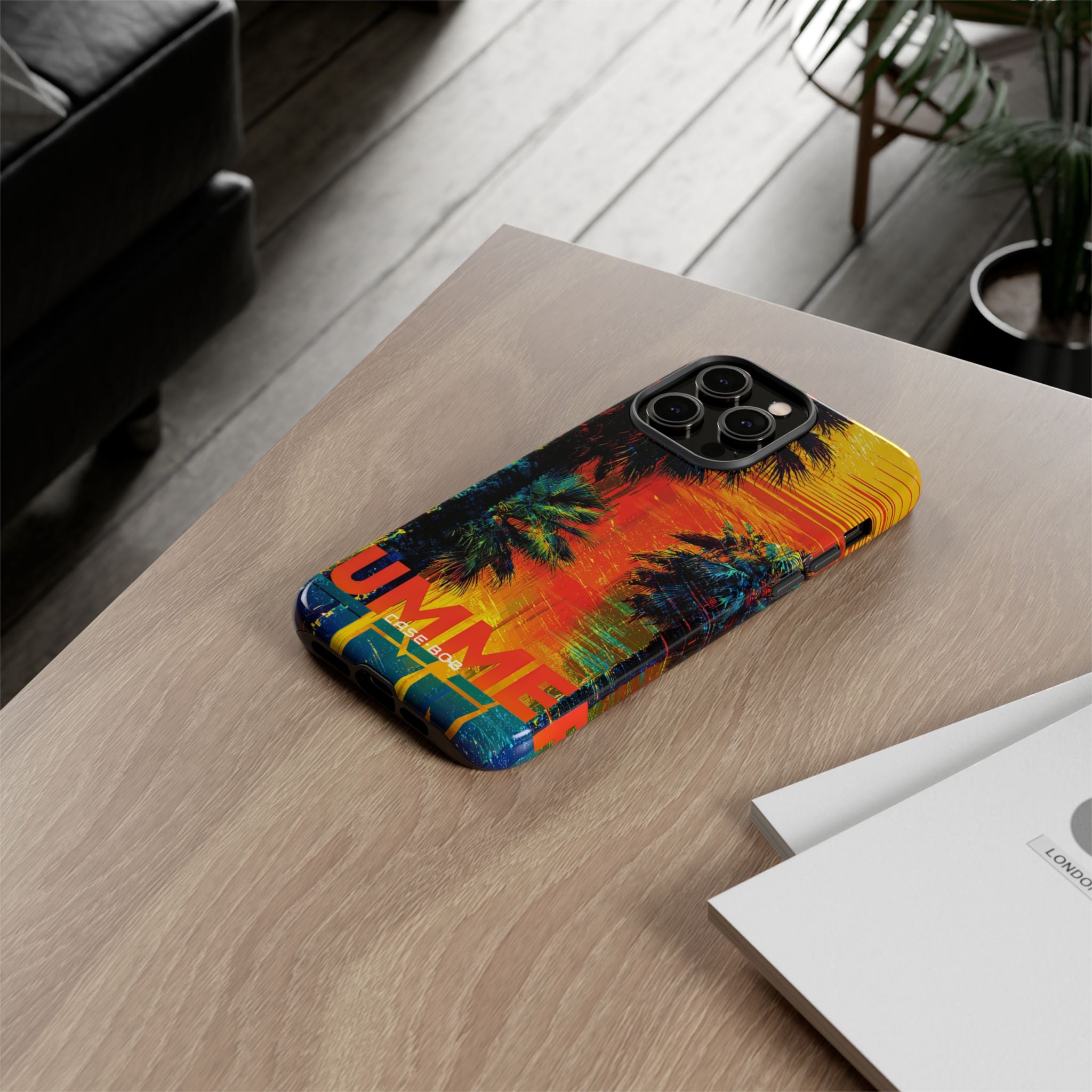 Tropical Sunburst iPhone 14 Pro Max Case - Tough