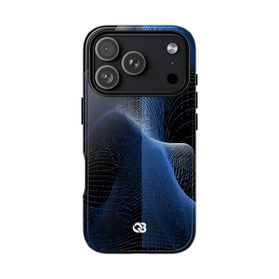 Blue Tough Phone Case for iPhone - Electric Blue Flux