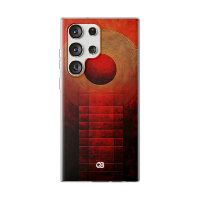 Crimson Solar Halo · Soft Phone Case for Samsung