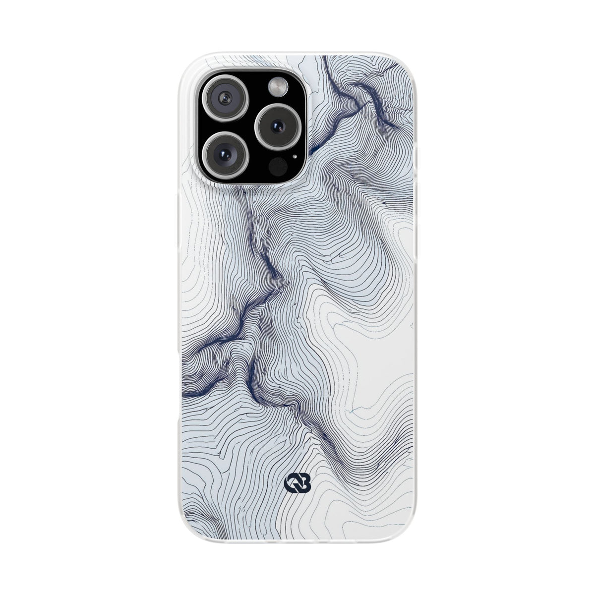 Nordic Ridge Contour · Lite Phone Case for iPhone ·  White