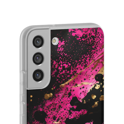 Magenta Liquid Gold · Soft Hoesje voor Samsung