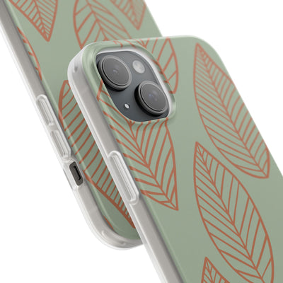 Sage Earth Leaves · Soft Phone Case for iPhone