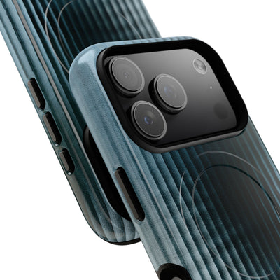 Blue Tough 2.0 Magsafe Phone Case for iPhone - Glacial Reeded Glass
