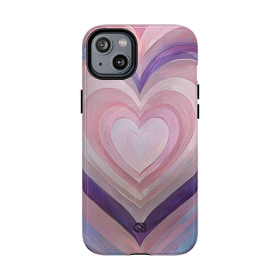 Lavender Pulse Hearts · Tough+ Magsafe