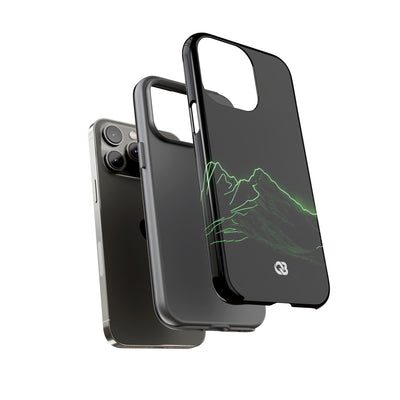 Nordic Mountain Contour · Tough Phone Case for iPhone · Black