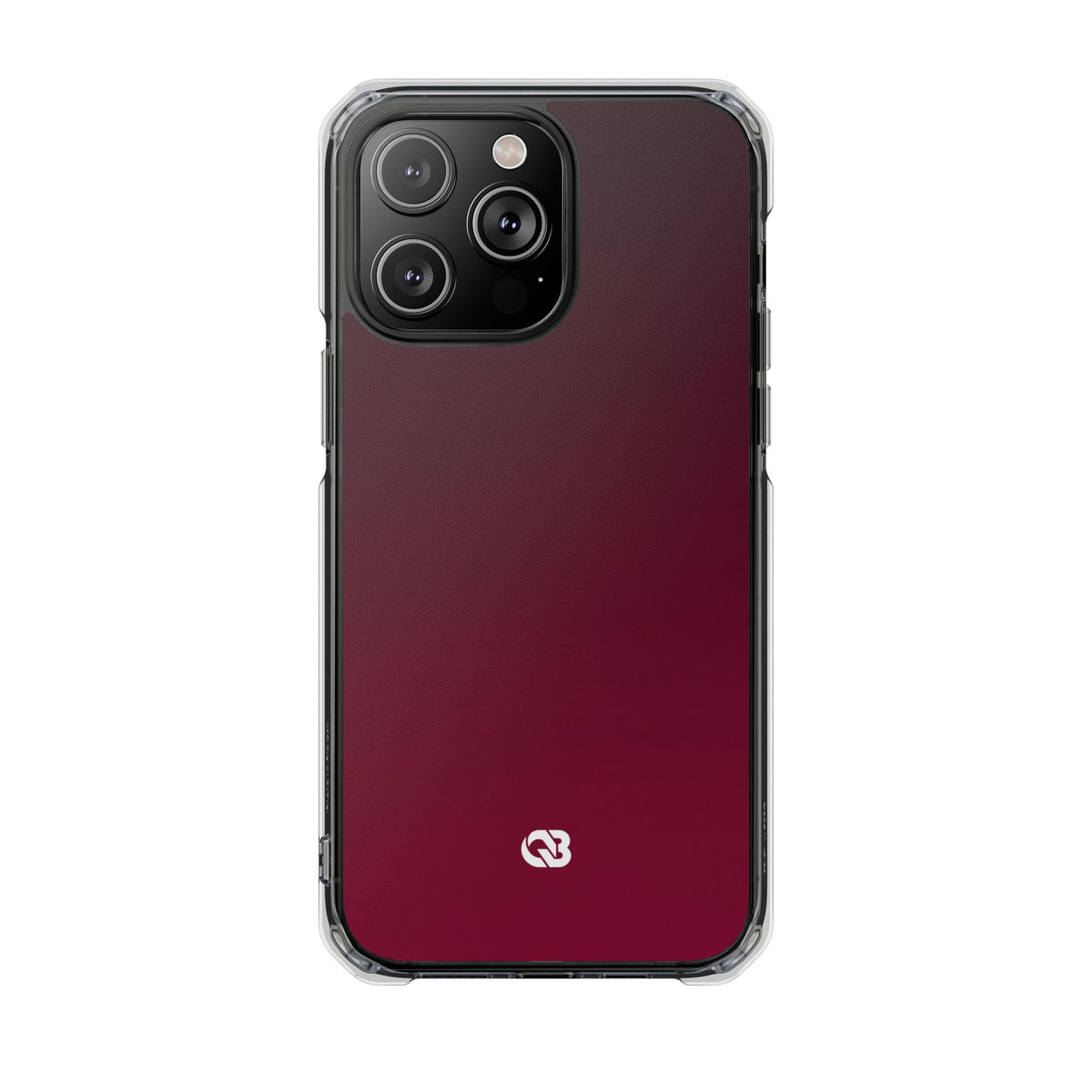 Bordeaux Spectrum · Clear Impact Magnetic Phone Case for iPhone · Red