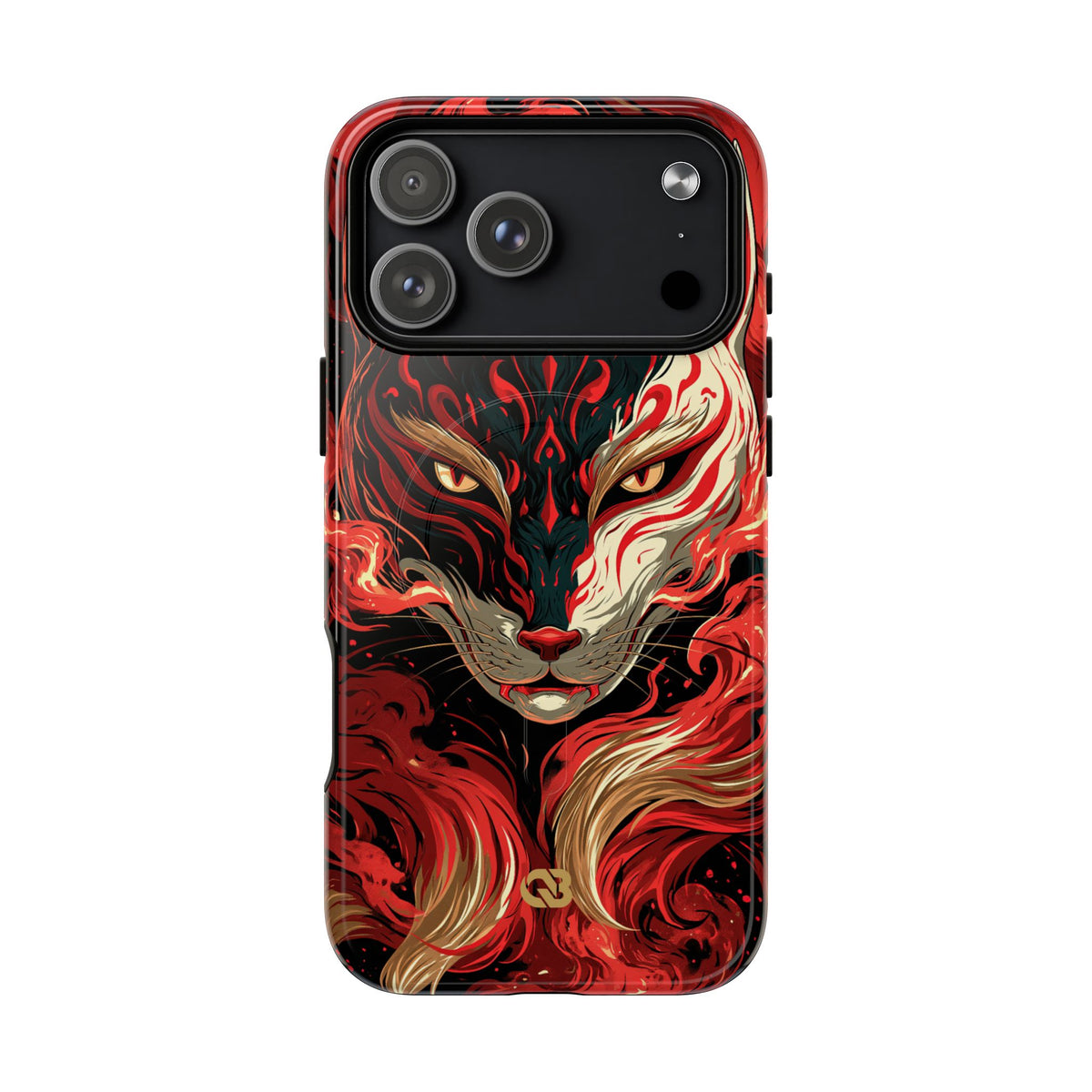 Crimson Kitsune Spirit · Tough 2.0 Magnetic Phone Case for iPhone · Red