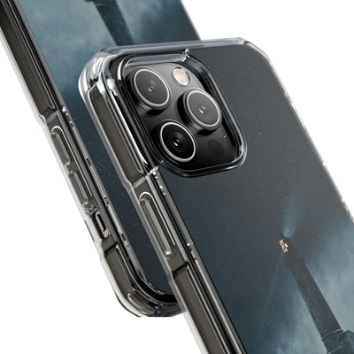 Nordic Coastal Beacon · Clear Impact Magnetic Phone Case for iPhone · Blue