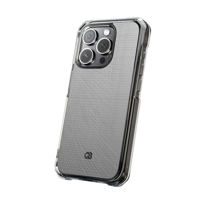 Grey Impact MagSafe Phone Case for iPhone - Chrome Mesh Warp