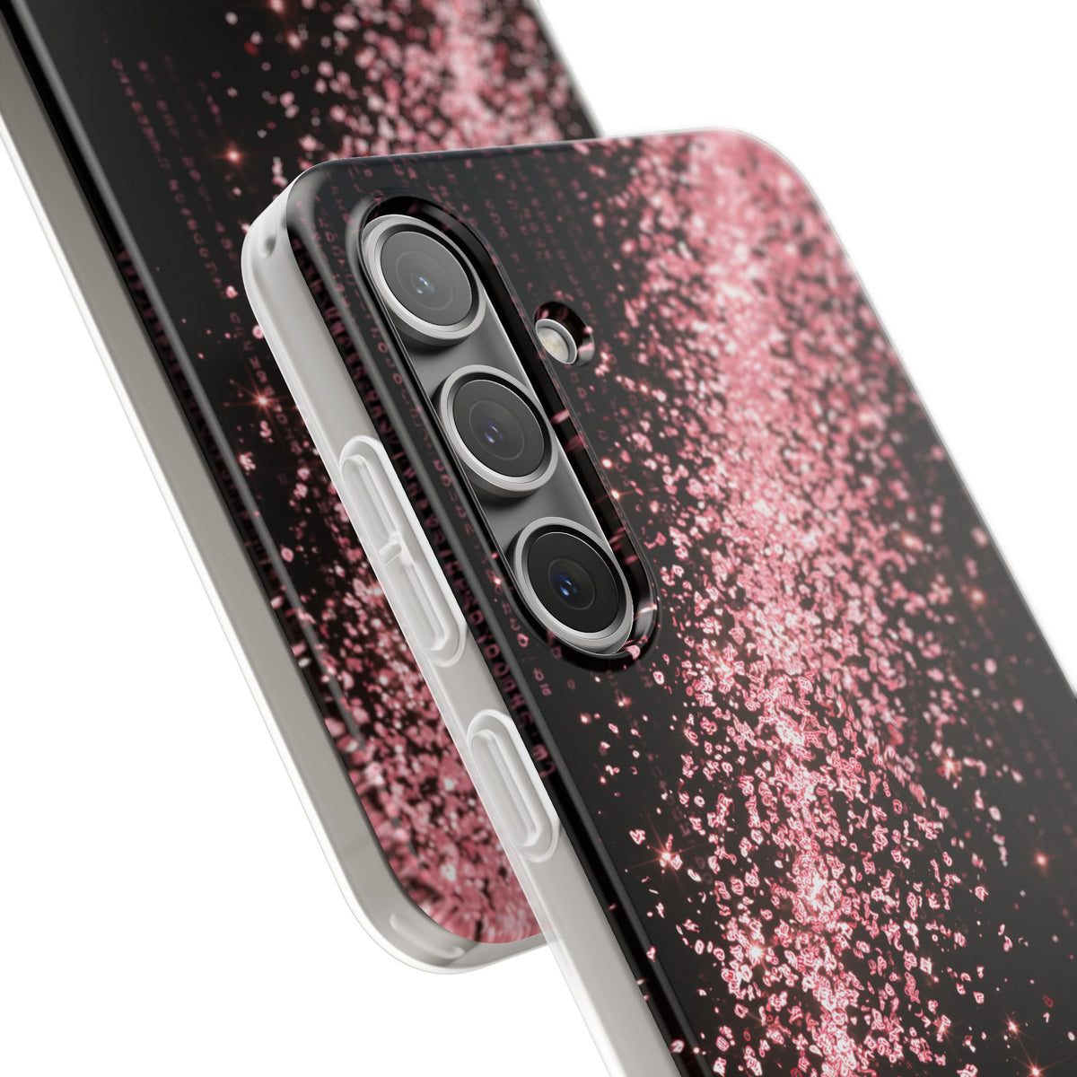Rose Digital Cascade · Lite Phone Case for Samsung · Pink