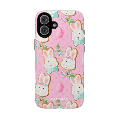 Bunny Blossom iPhone 16 Plus Case - Tough