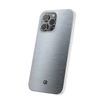 Silver Lite Phone Case for iPhone - Satin Chrome Grain