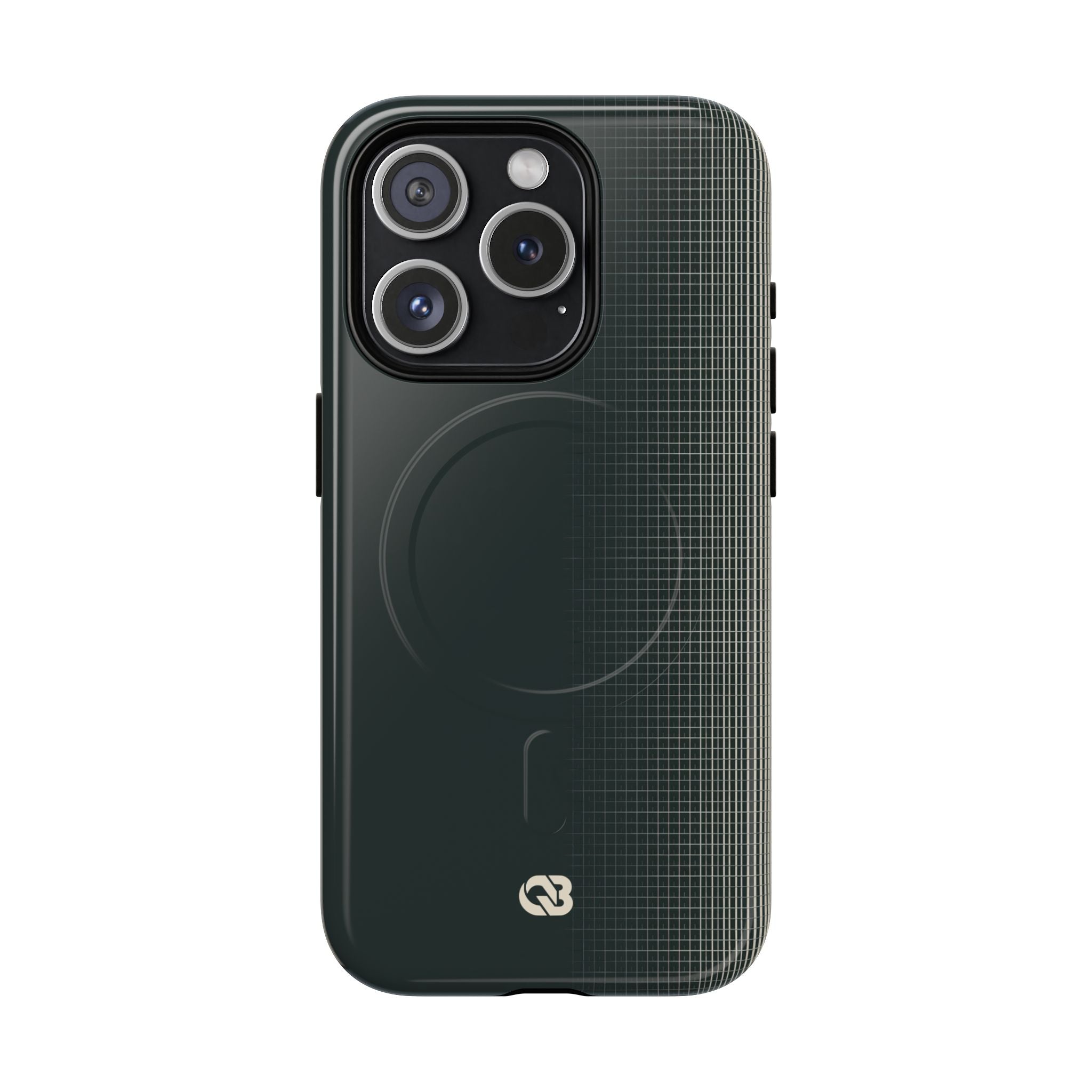 Grey Tough 2.0 Magsafe Phone Case for iPhone - Charcoal Tech Grid