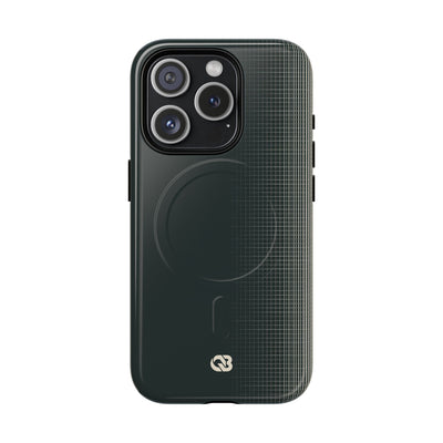 Grey Tough 2.0 Magsafe Phone Case for iPhone - Charcoal Tech Grid