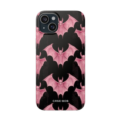 Pink Batwave iPhone 15 Plus Case - Soft