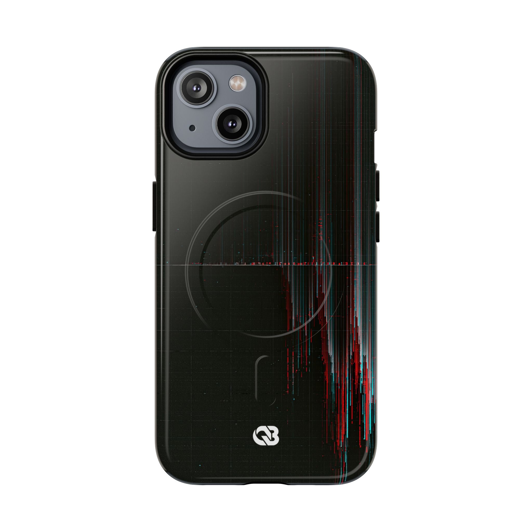 Black Tough 2.0 Magsafe Phone Case for iPhone - Corrupted Data Stream