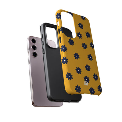 Navy Daisy Mustard · Tough Phone Case for Samsung