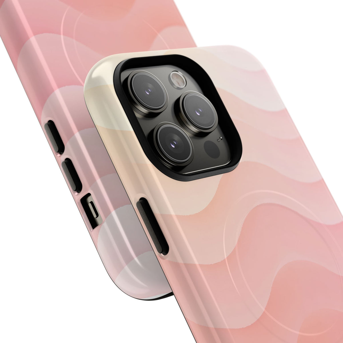 Blush Horizon Waves · Tough 2.0 Magnetic Phone Case for iPhone · Pink