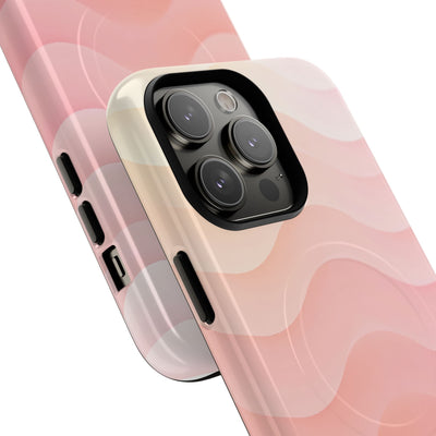 Blush Horizon Waves · Tough 2.0 Magnetic Phone Case for iPhone · Pink