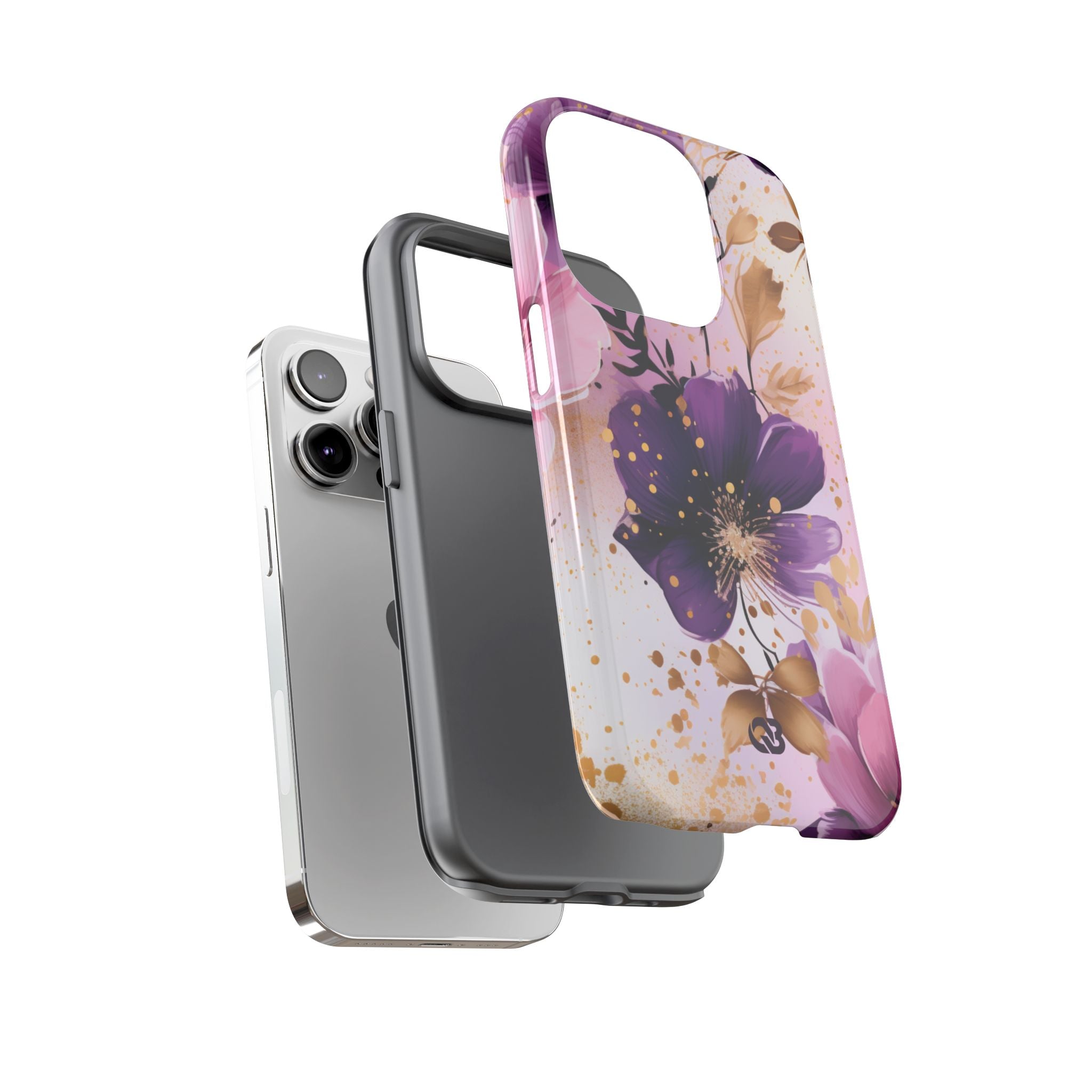 Gilded Violet Bloom · Tough Phone Case for iPhone