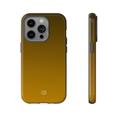 Gold Tough Phone Case for iPhone - Scorched Gold Haze