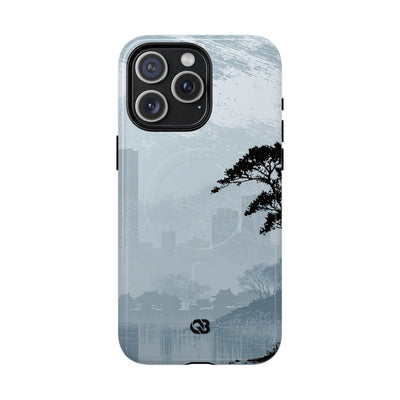 Grey Tough 2.0 Magsafe Phone Case for iPhone - Steel Slate Zen