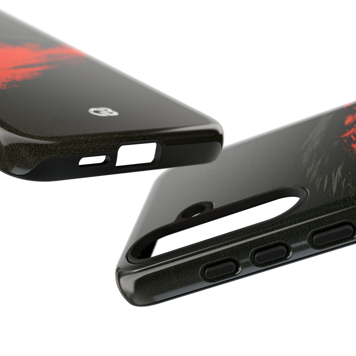 Crimson Raptor Noir · Tough Phone Case for Samsung · Black