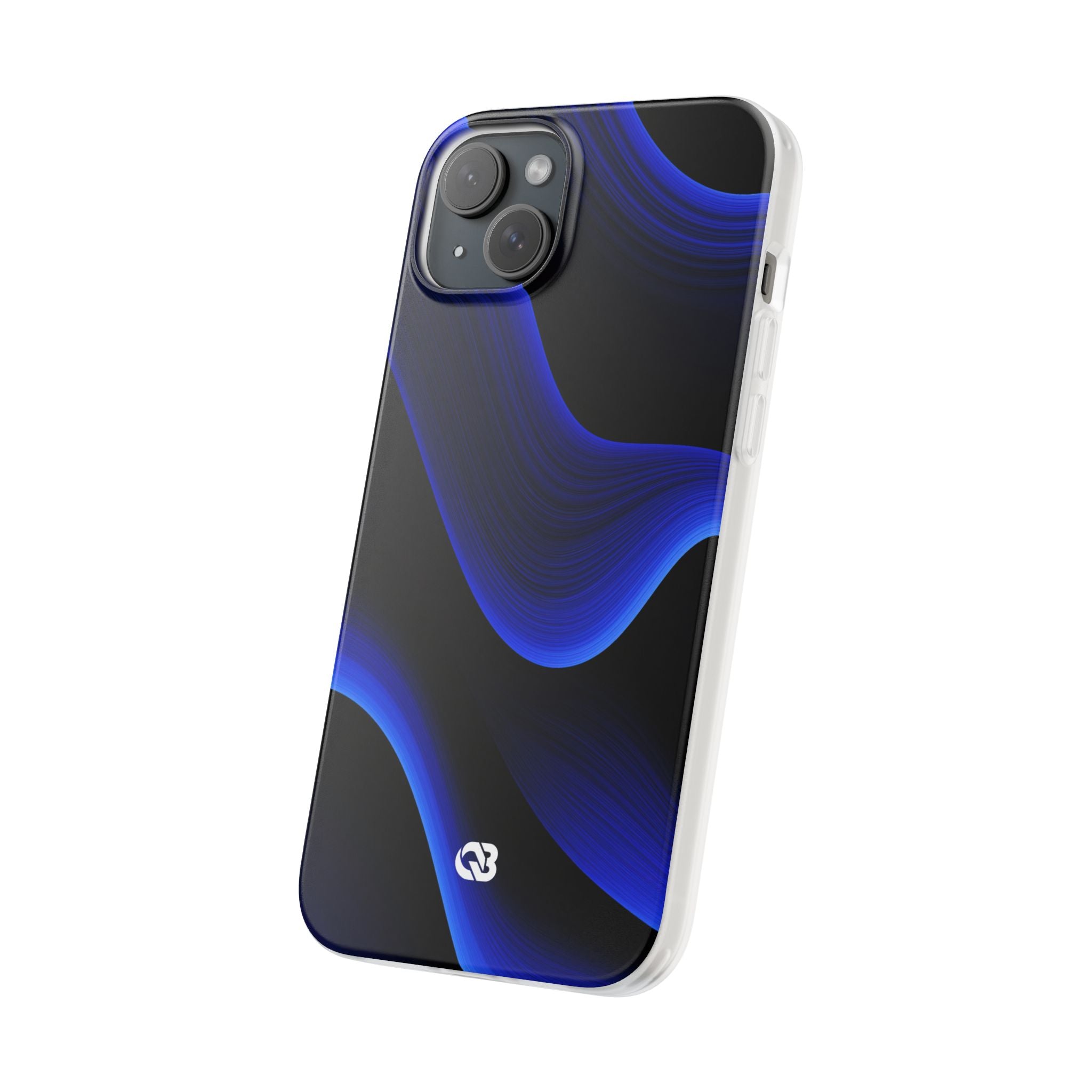 Blue Lite Phone Case for iPhone - Electric Cobalt Flow