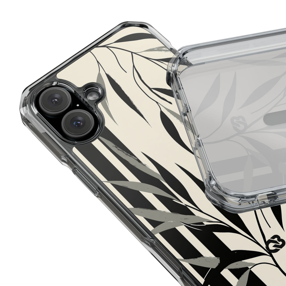 Linear Willow Study · Clear Impact Magnetic Phone Case for iPhone ·  Beige