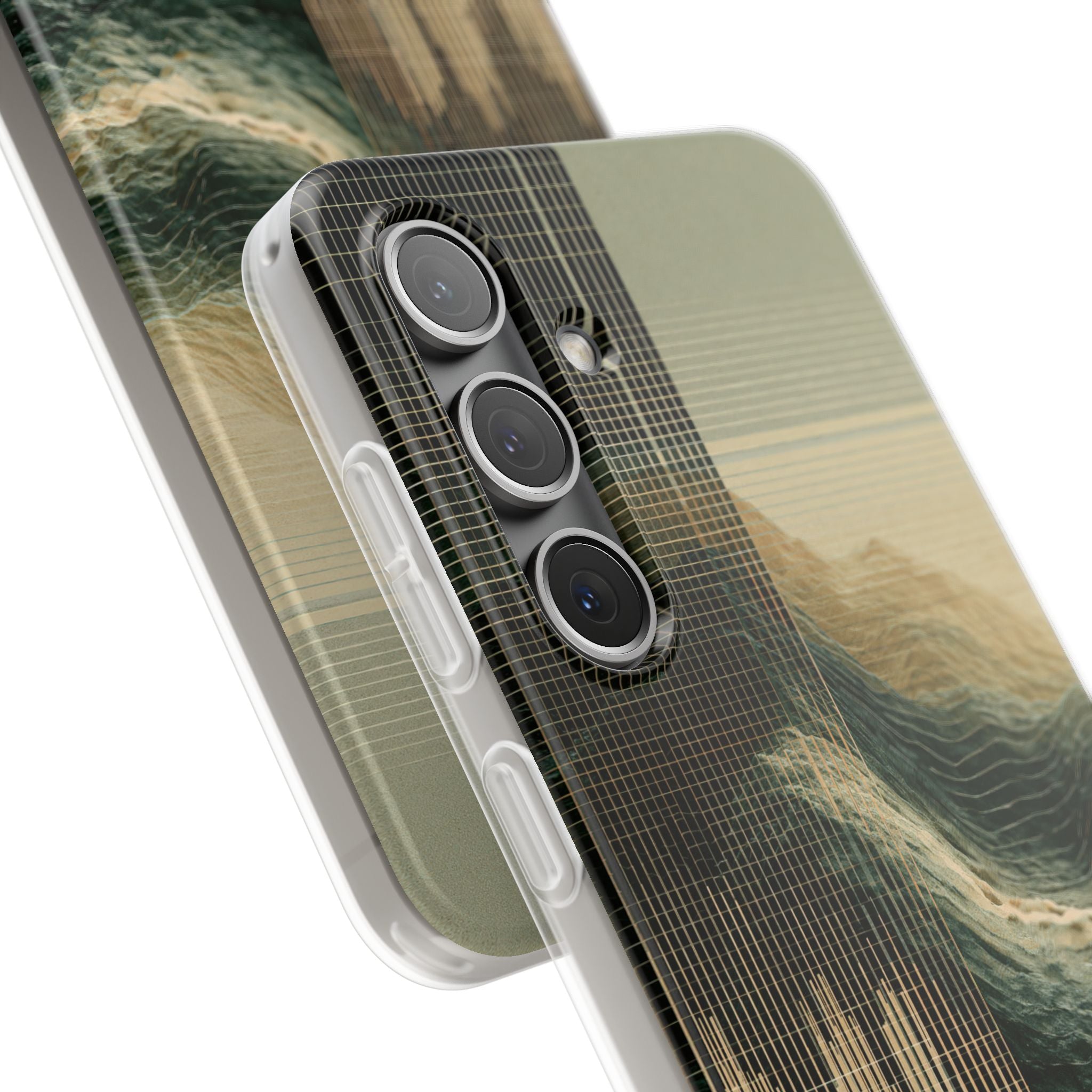 Beige Lite Phone Case for Samsung - Veridian Data Ridge