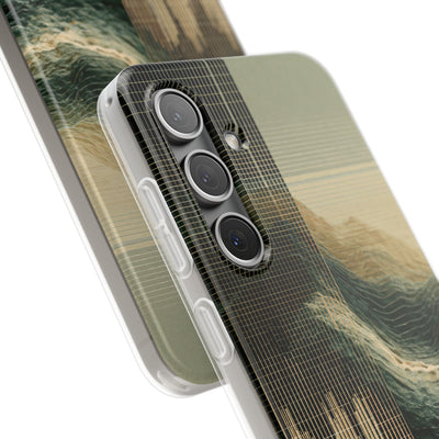Beige Lite Phone Case for Samsung - Veridian Data Ridge
