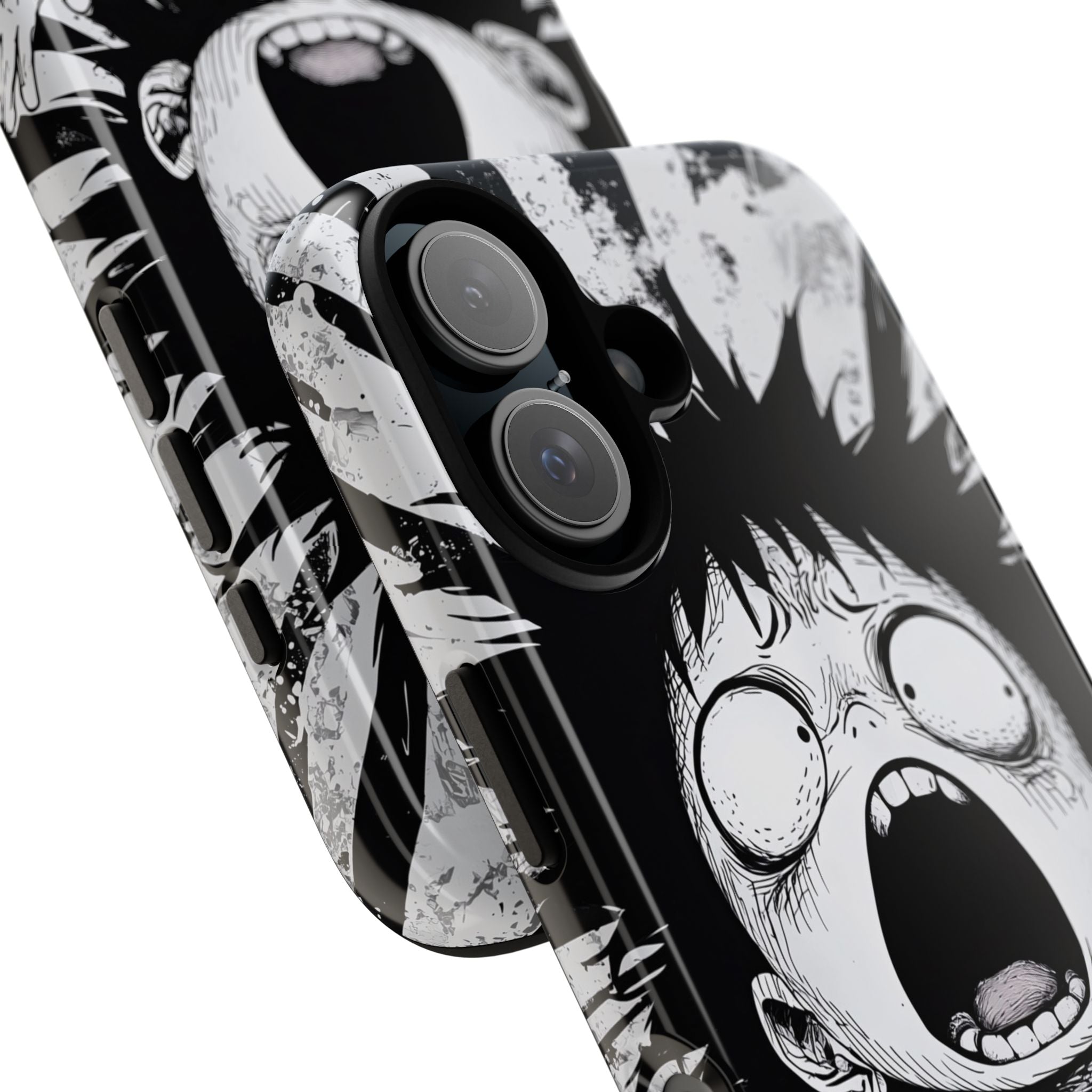Chaotic Monochrome Scream · Tough Fundas para teléfono para iPhone