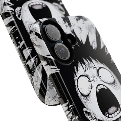 Chaotic Monochrome Scream · Tough Fundas para teléfono para iPhone