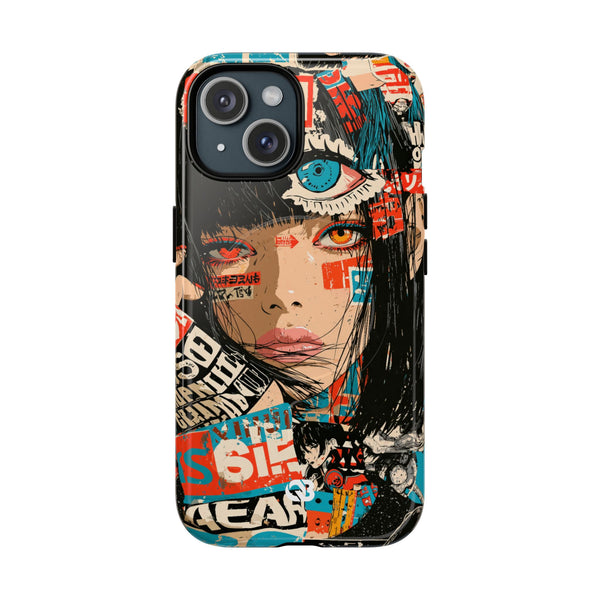 Shibuya Street Collage · Tough 2.0 Magnetic Phone Case for iPhone · Red