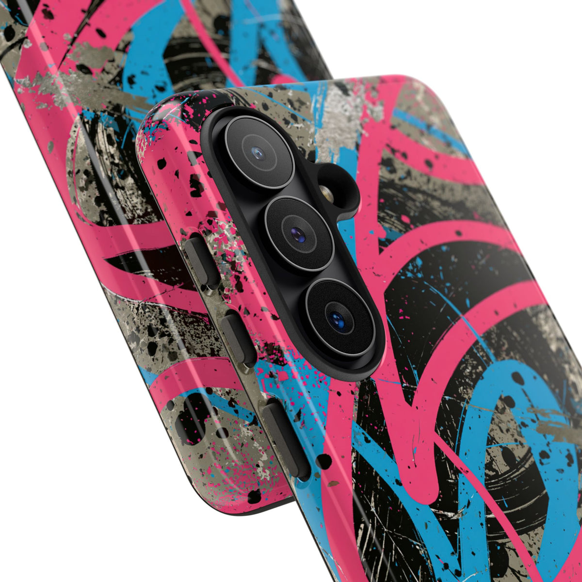 Cyber Splatter Flow · Tough Phone Case for Samsung · Pink