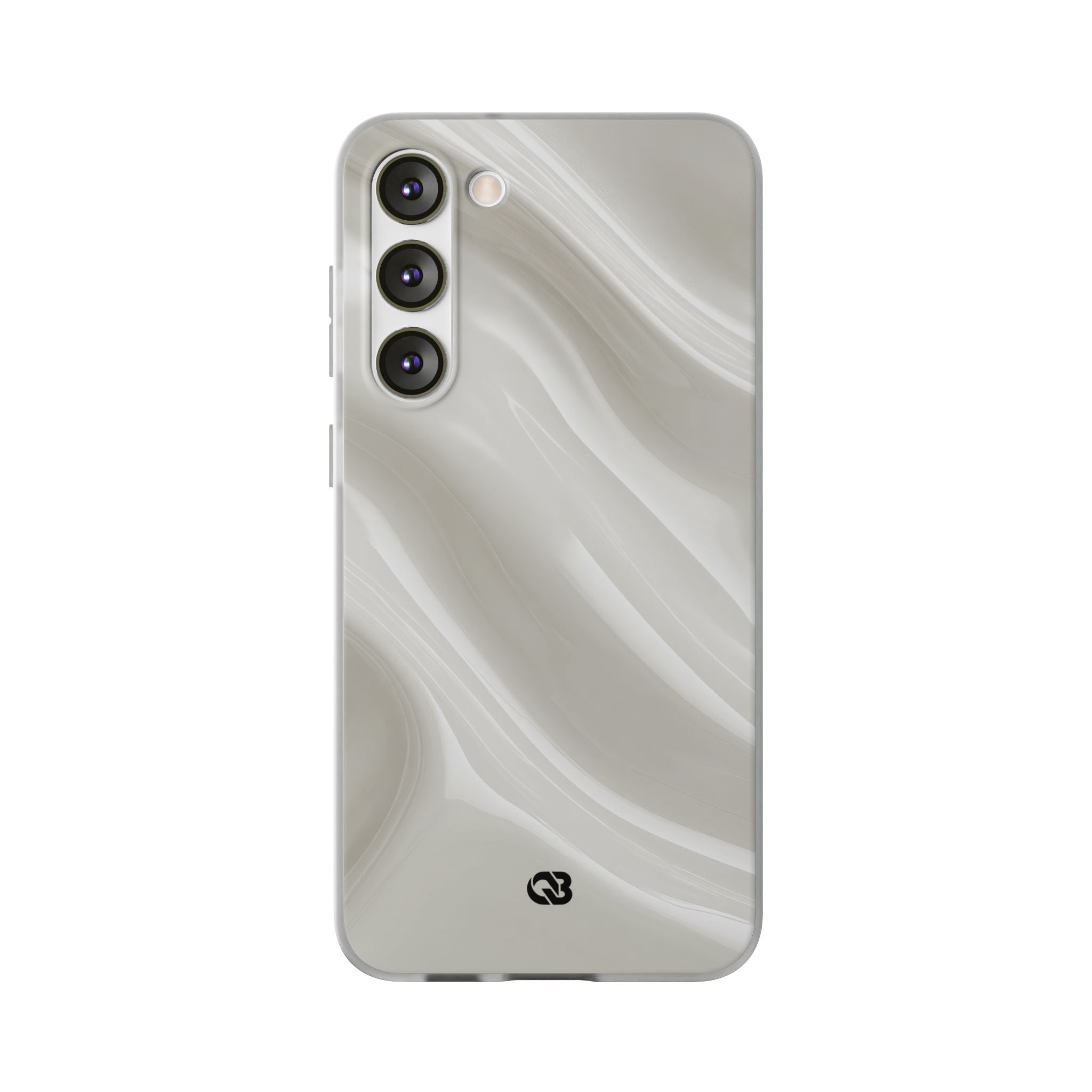 White Lite Phone Case for Samsung - Polished Ivory Wave
