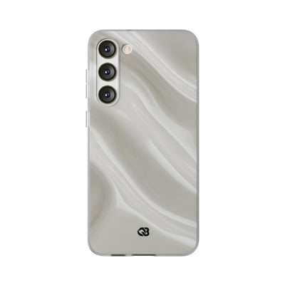 White Lite Phone Case for Samsung - Polished Ivory Wave