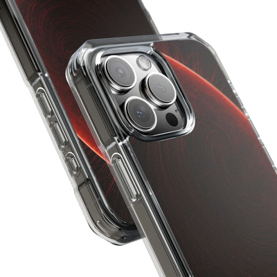 Red Impact MagSafe Phone Case for iPhone - Crimson Flare Flux